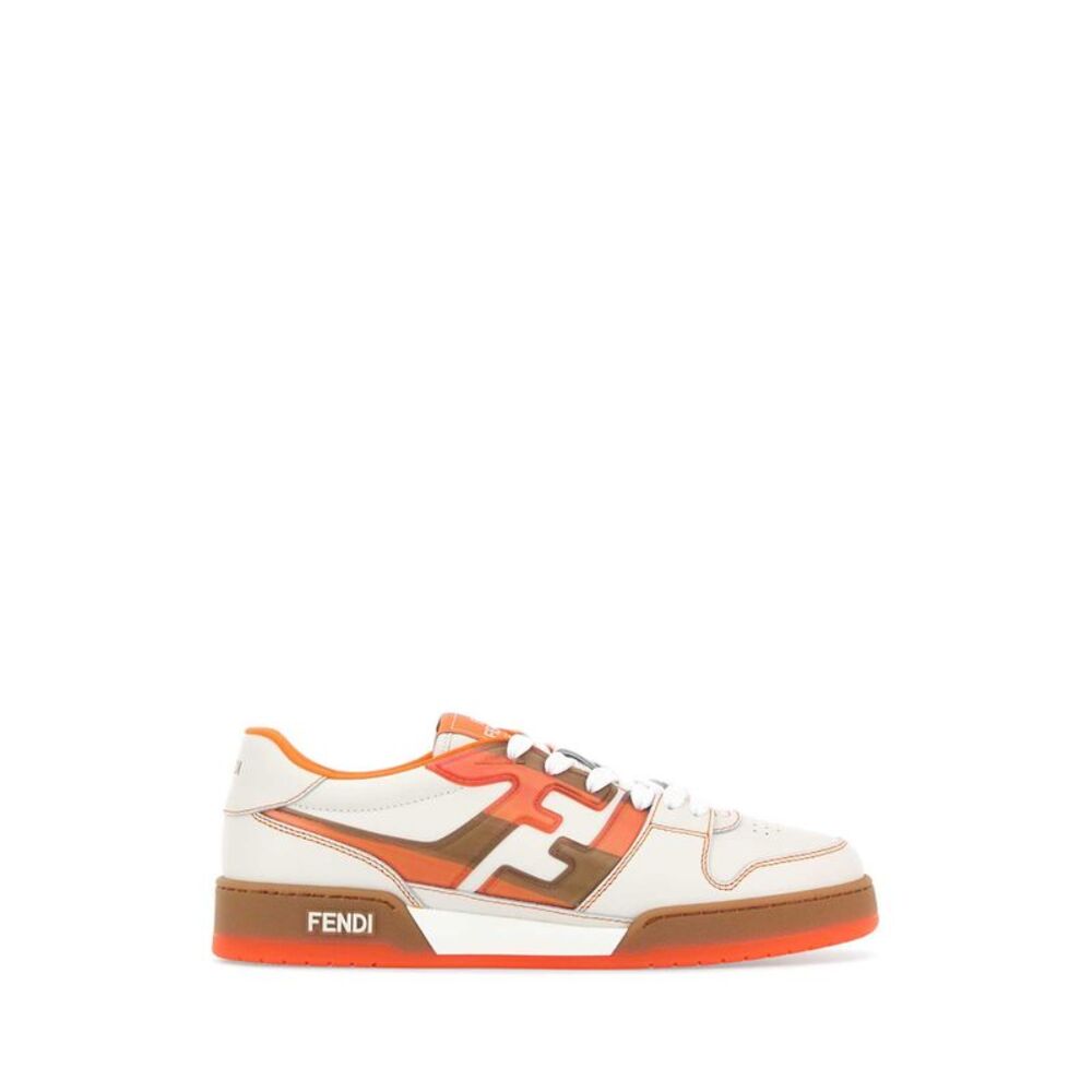 Fendi Men Multicolor Leather Fendi Match Sneakers
